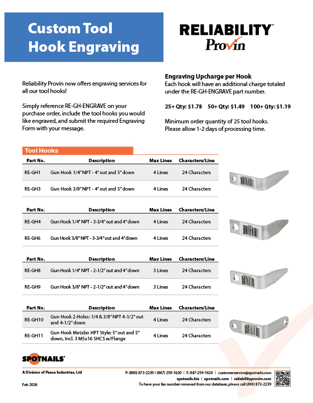 Gun Hook Custom Engraving Service